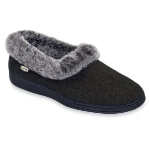 Acorn Women Faux Fur Chinchilla Collar Slippers