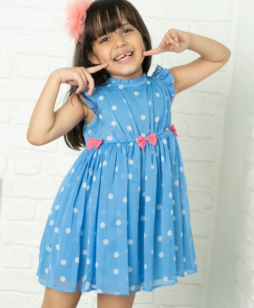 All-over Polka Dot Print Dress