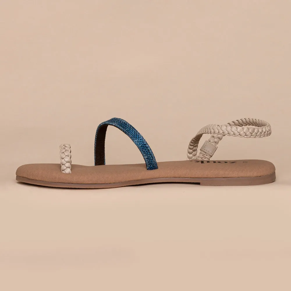 Andaman Marine Cream Braided Sandal