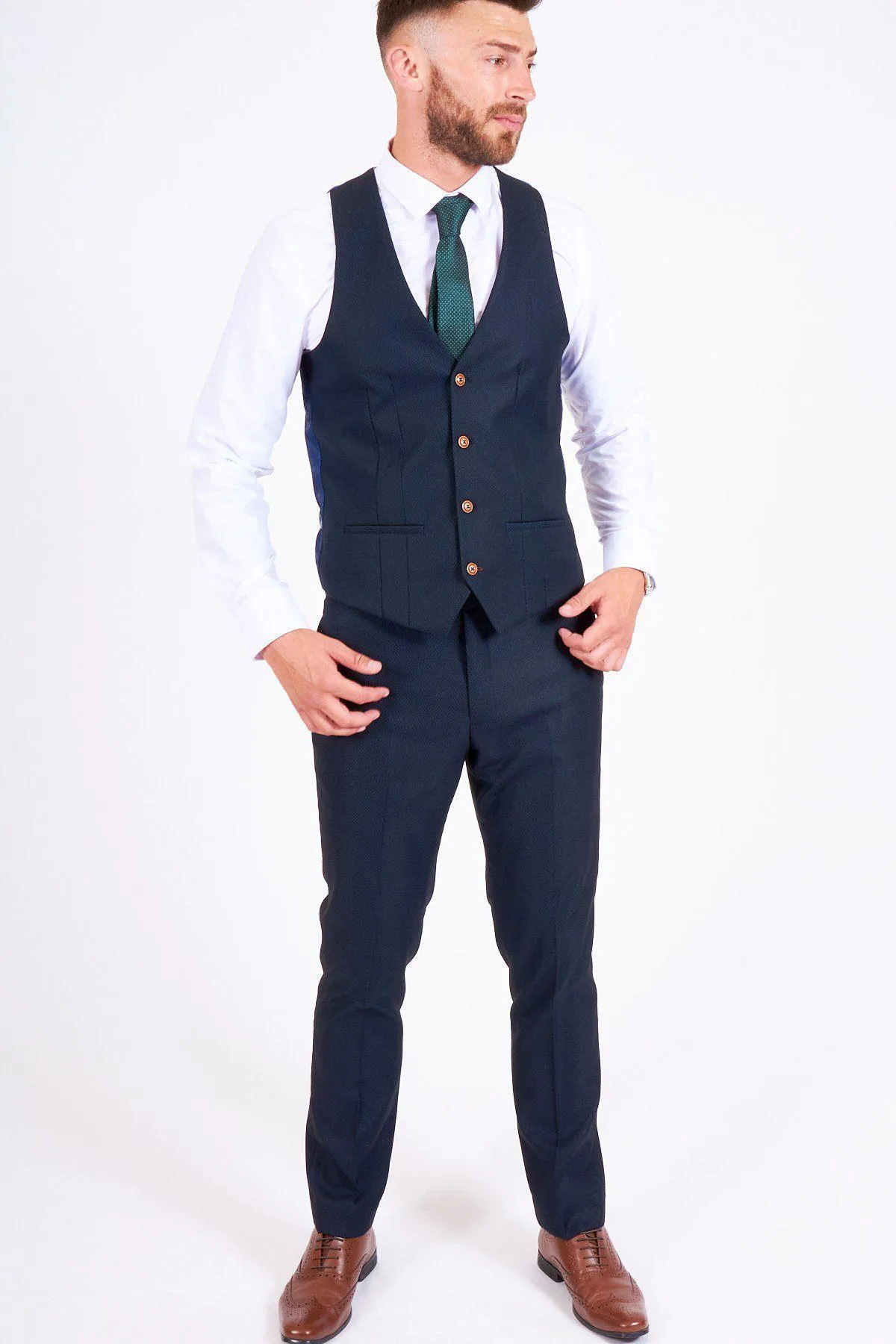 Athletic Bilbao Midfielder Ander Herrera in Max Navy Suit