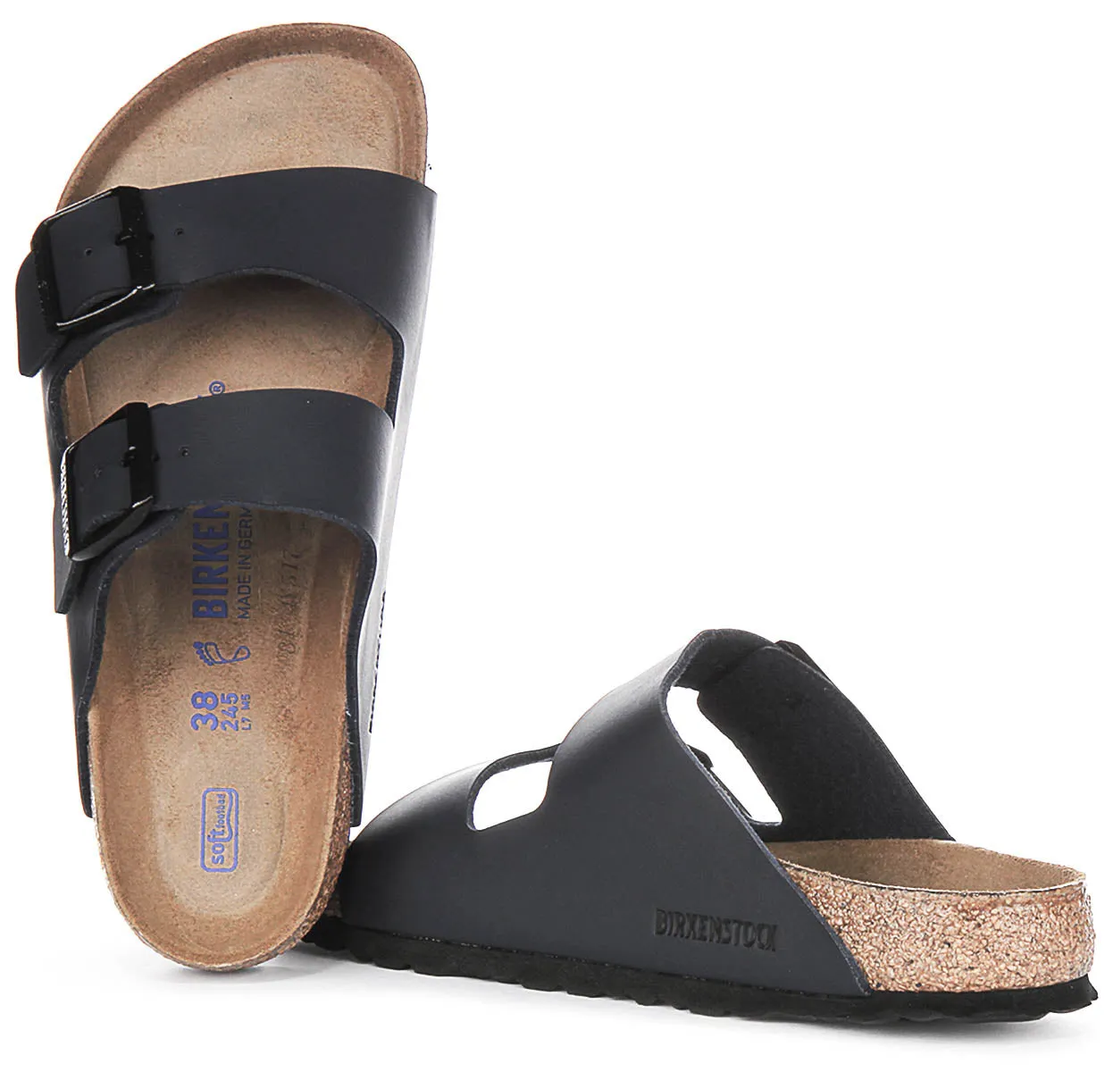 Birkenstock Arizona Soft Footbed In Blue | Regular Fit