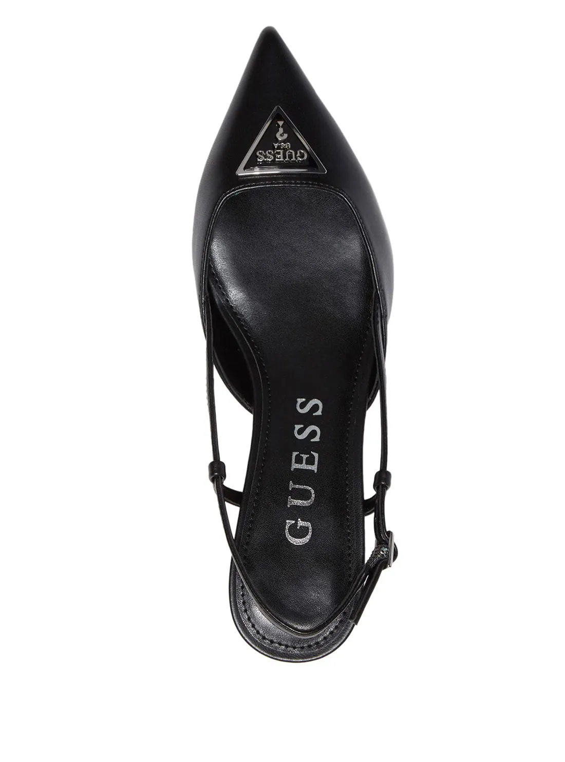 Black Jesson Sling Back Kitten Heels