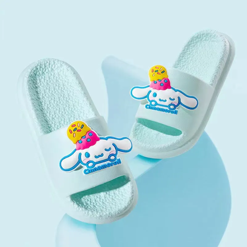 Blue Cartoon Slippers