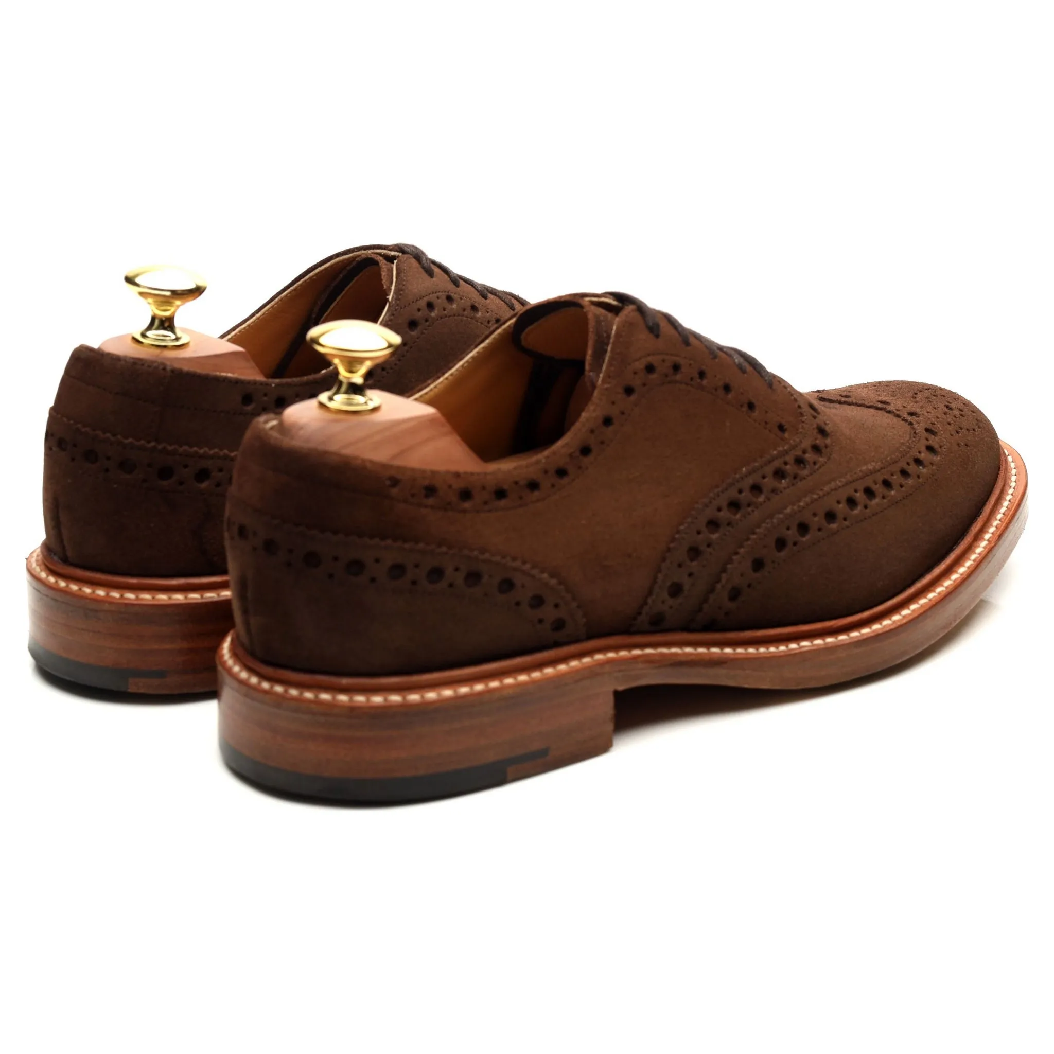 Brown Suede Brogues UK 8 F