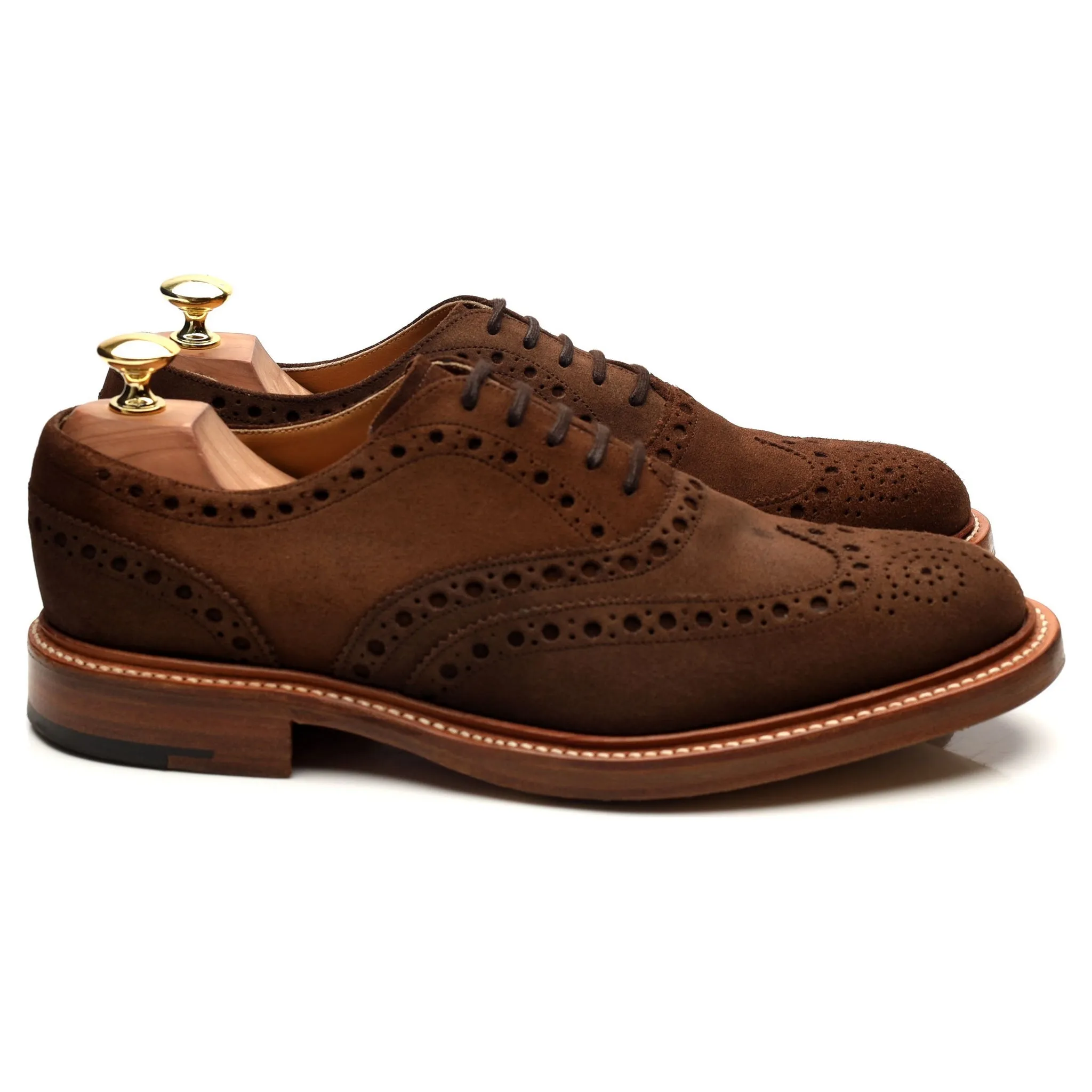 Brown Suede Brogues UK 8 F