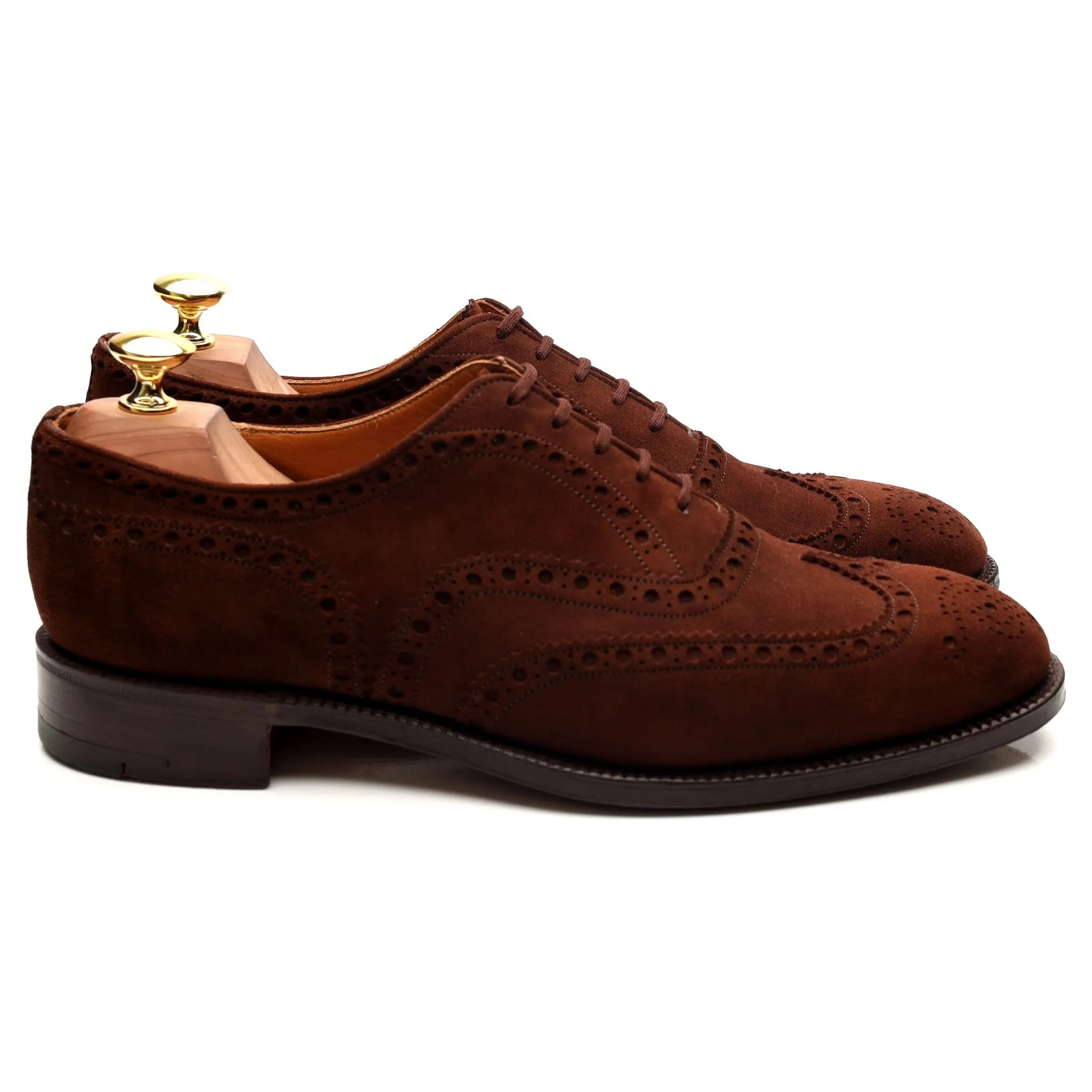 'Buck' Brown Suede Brogues UK 8 F