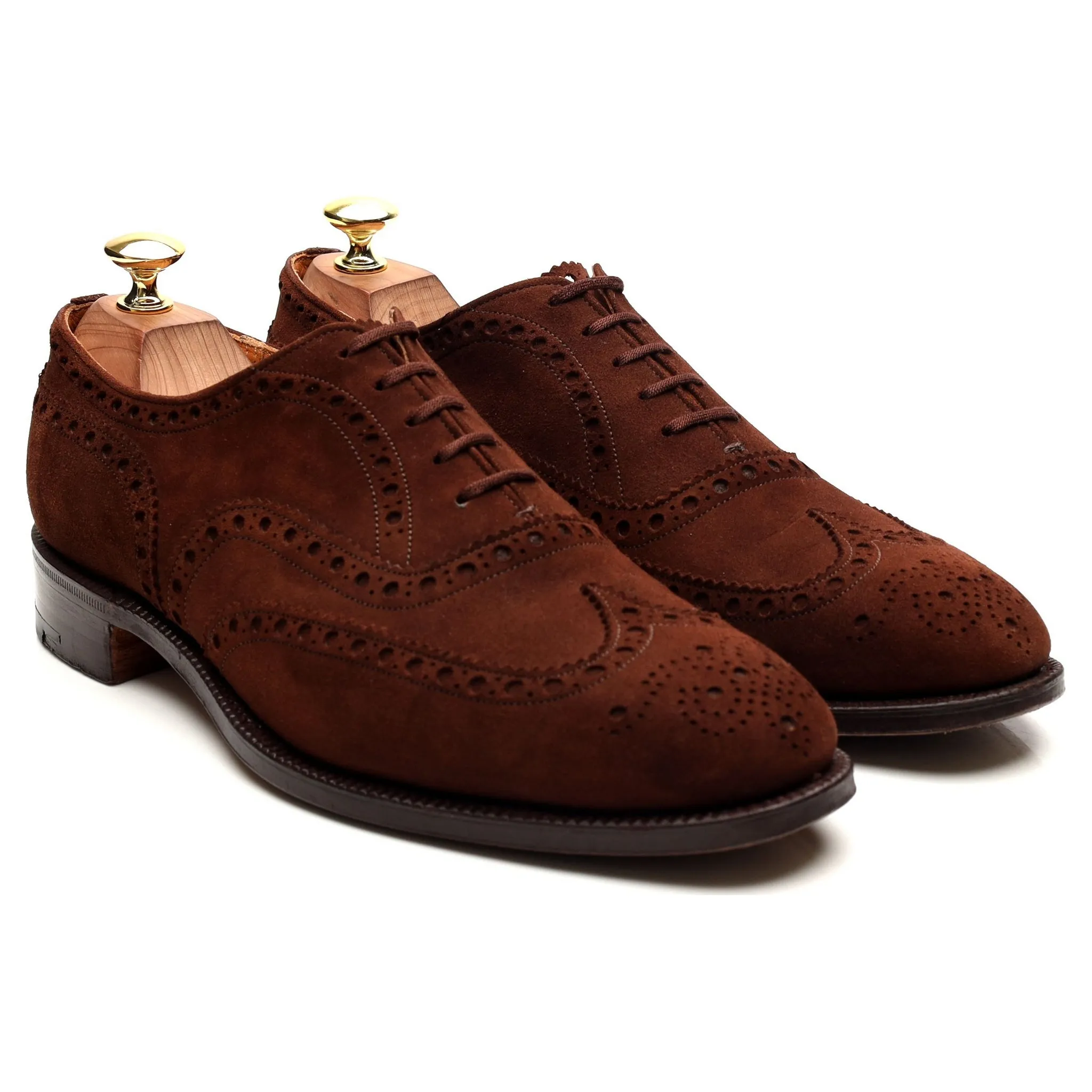 'Buck' Brown Suede Brogues UK 8 F