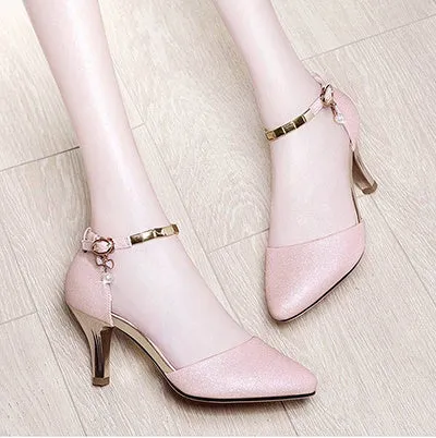 Buckle Slingback High-heeled Stiletto Sandals