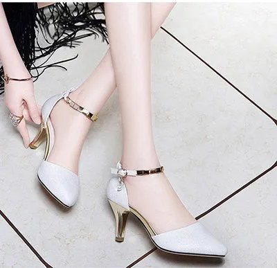 Buckle Slingback High-heeled Stiletto Sandals