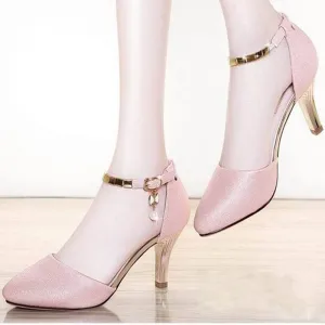 Buckle Slingback High-heeled Stiletto Sandals