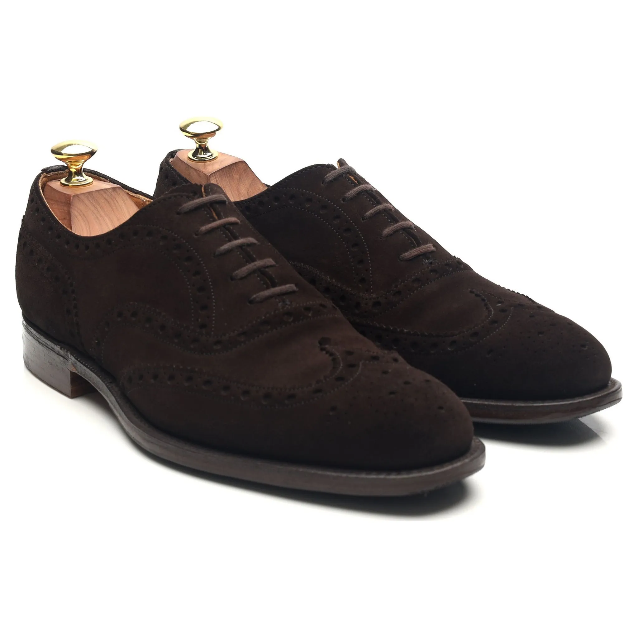 'Chetwynd' Dark Brown Suede Brogues UK 7 F