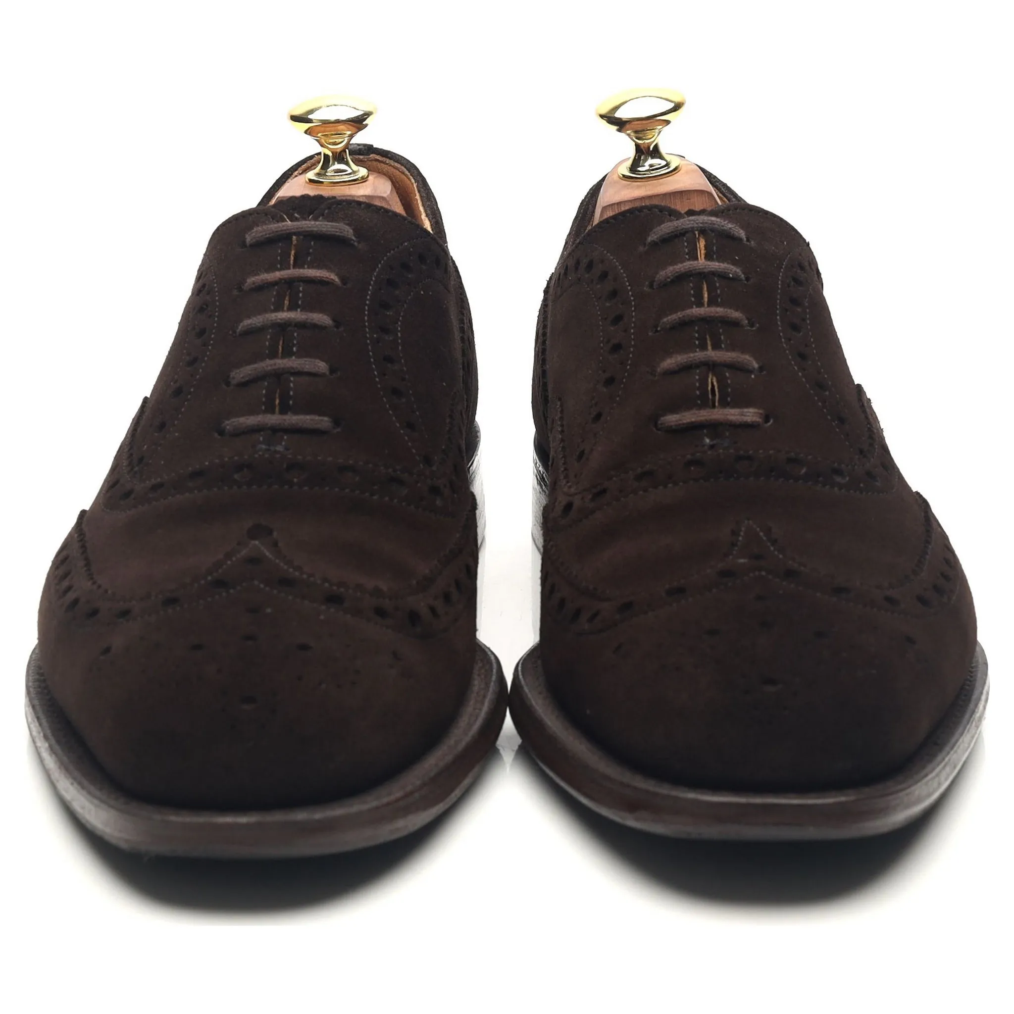 'Chetwynd' Dark Brown Suede Brogues UK 7 F