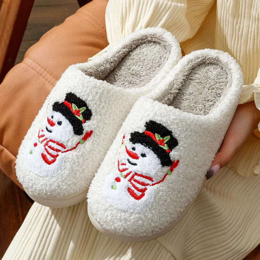 Christmas Snowman Slippers