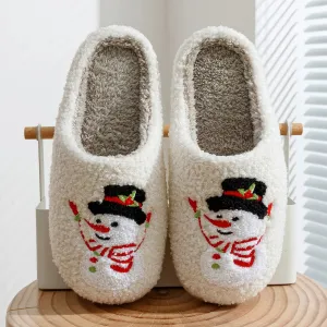 Christmas Snowman Slippers