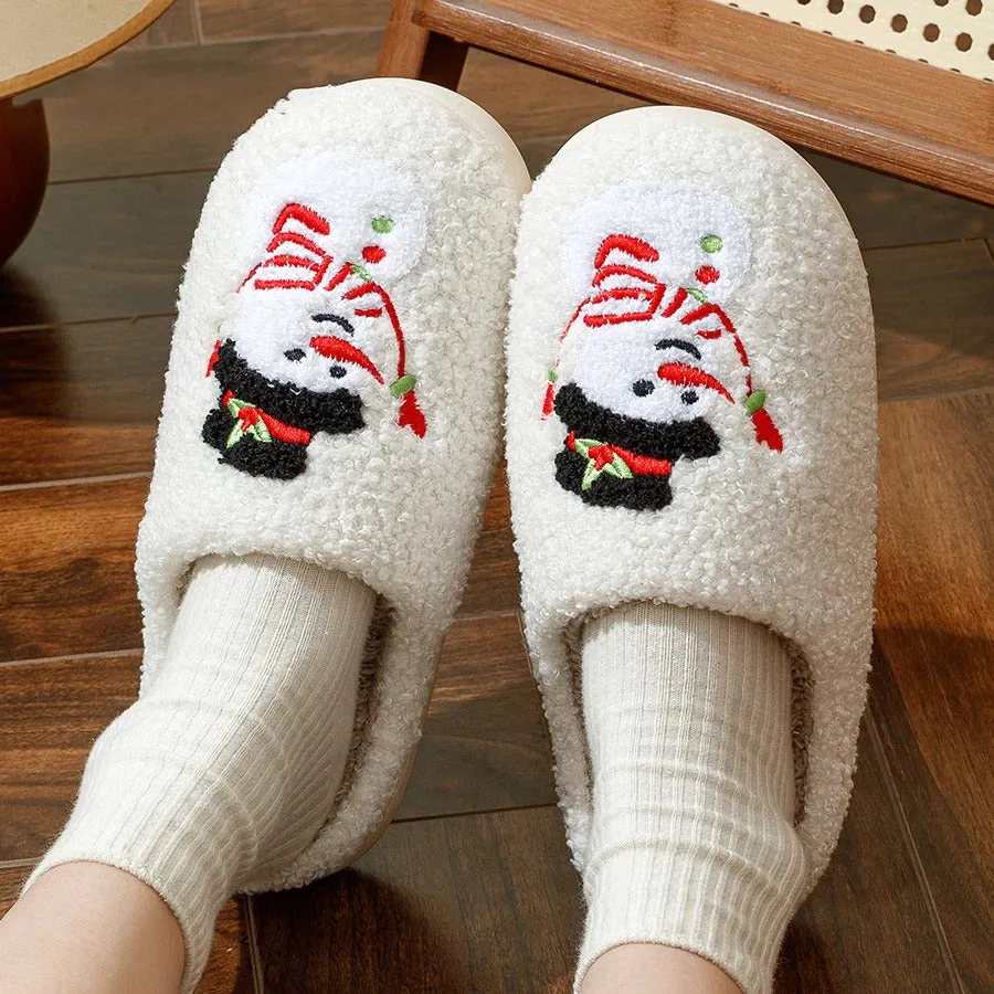 Christmas Snowman Slippers