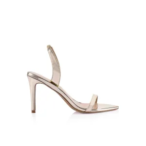 Cleo Sandal Gold Metallic Patent Leather