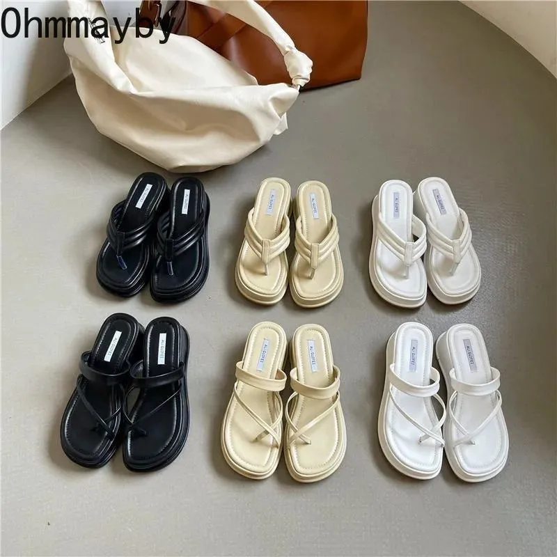 Clip Toe and Slip On Shoes Casual Outdoor Wedges