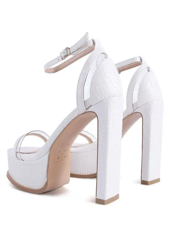 Cutlass High Heeled Chunky Sandals