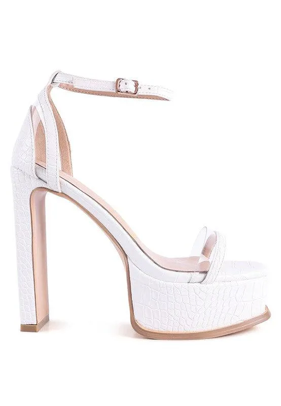 Cutlass High Heeled Chunky Sandals