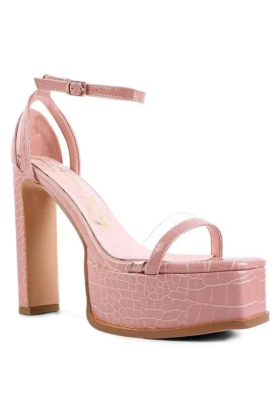 Cutlass High Heeled Chunky Sandals