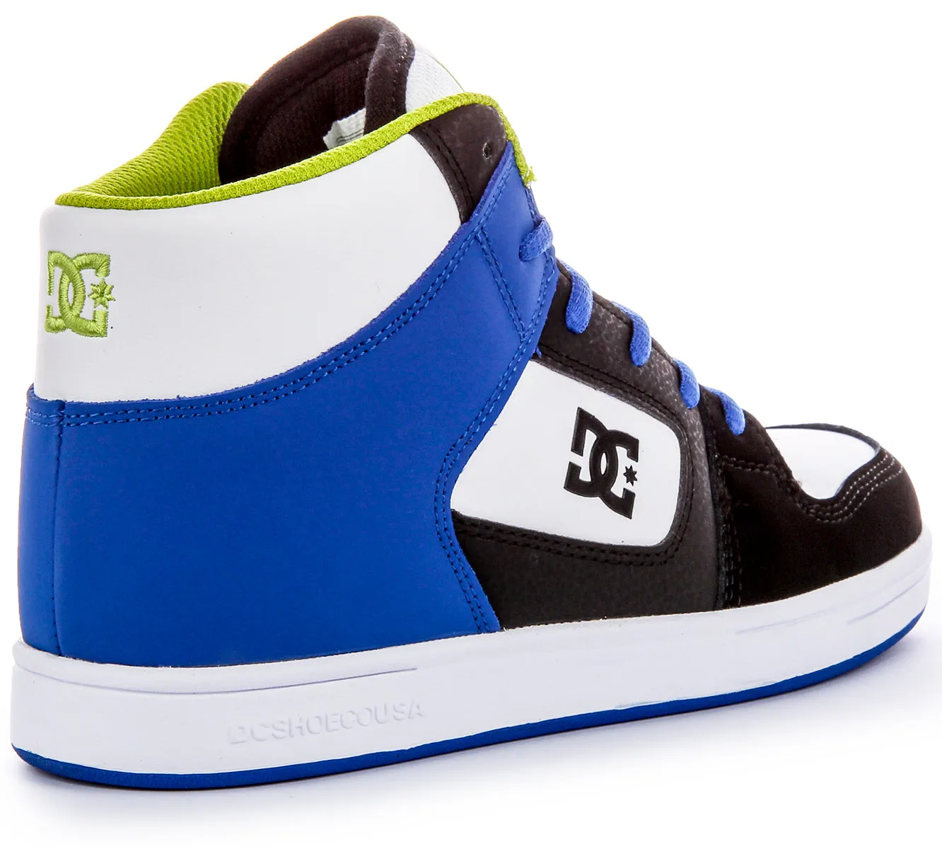 Dc Shoes Manteca 4 Hi In White Blue For Youth