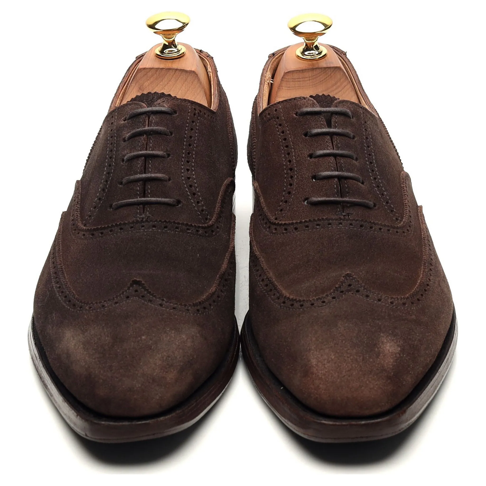 'Drummond' Dark Brown Suede Oxford Brogues UK 6 E