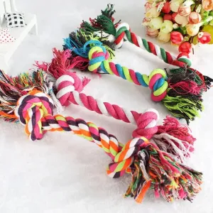 Durable Cotton Rope Knot Chew Toy for Dogs