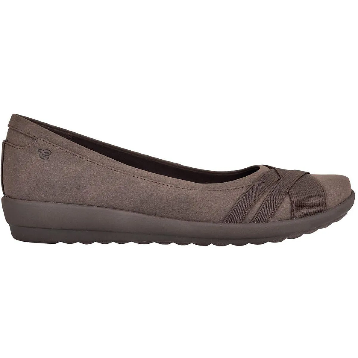 Easy Spirit Womens Acasia 3 Solid Slip On Ballet Flats