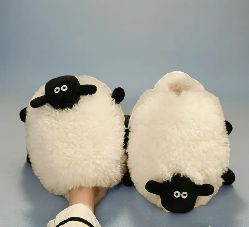 Fleece Friends - Plush Sheep Indoor Slippers