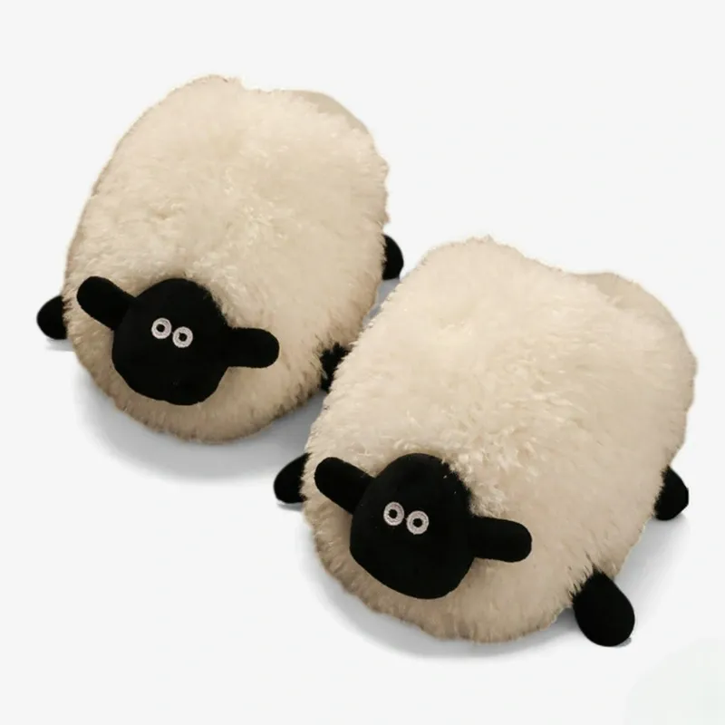 Fleece Friends - Plush Sheep Indoor Slippers