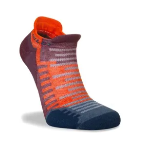 Hilly Active Socklet Min - Burgandy/Orange