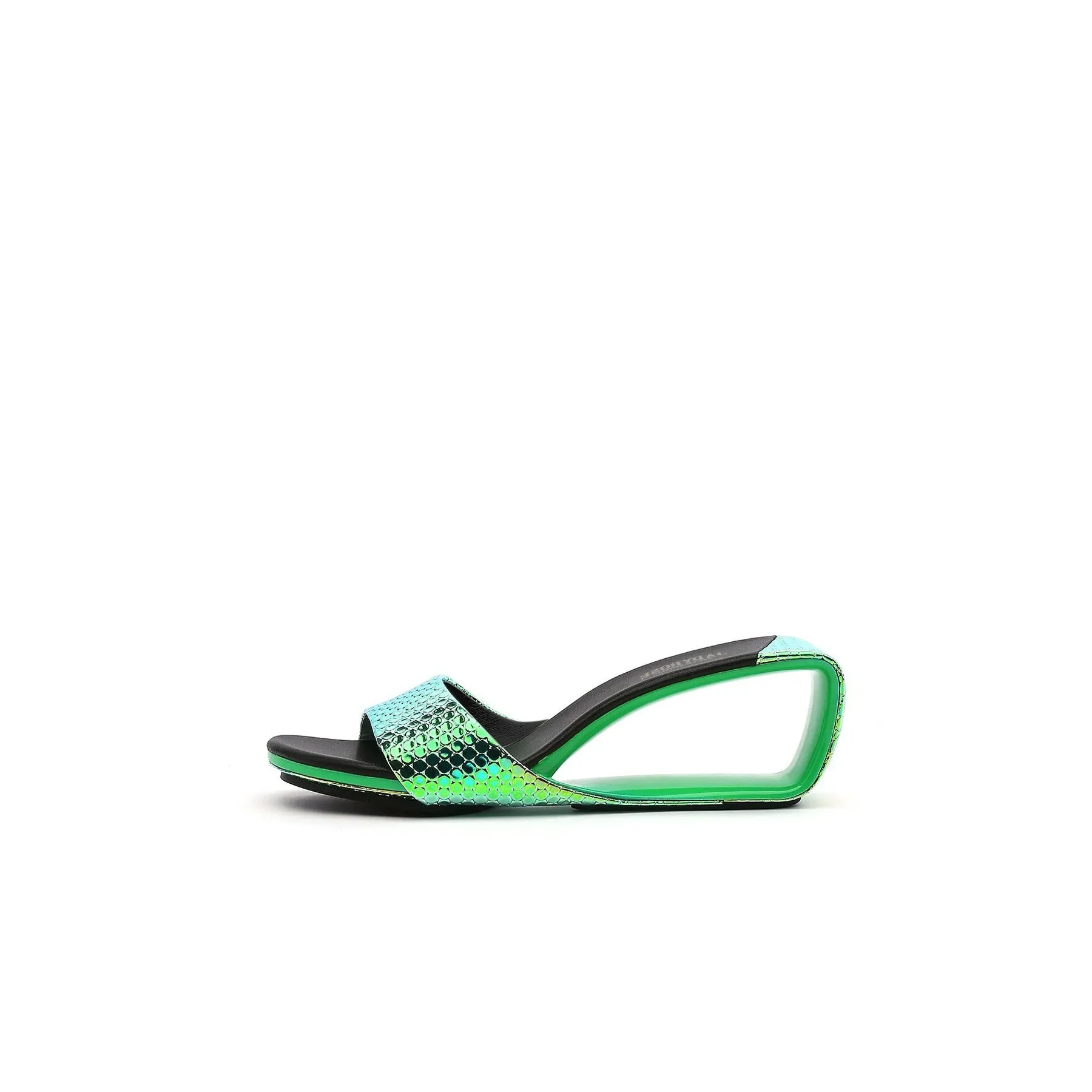 Hollow Wedge Slip-On Sandals