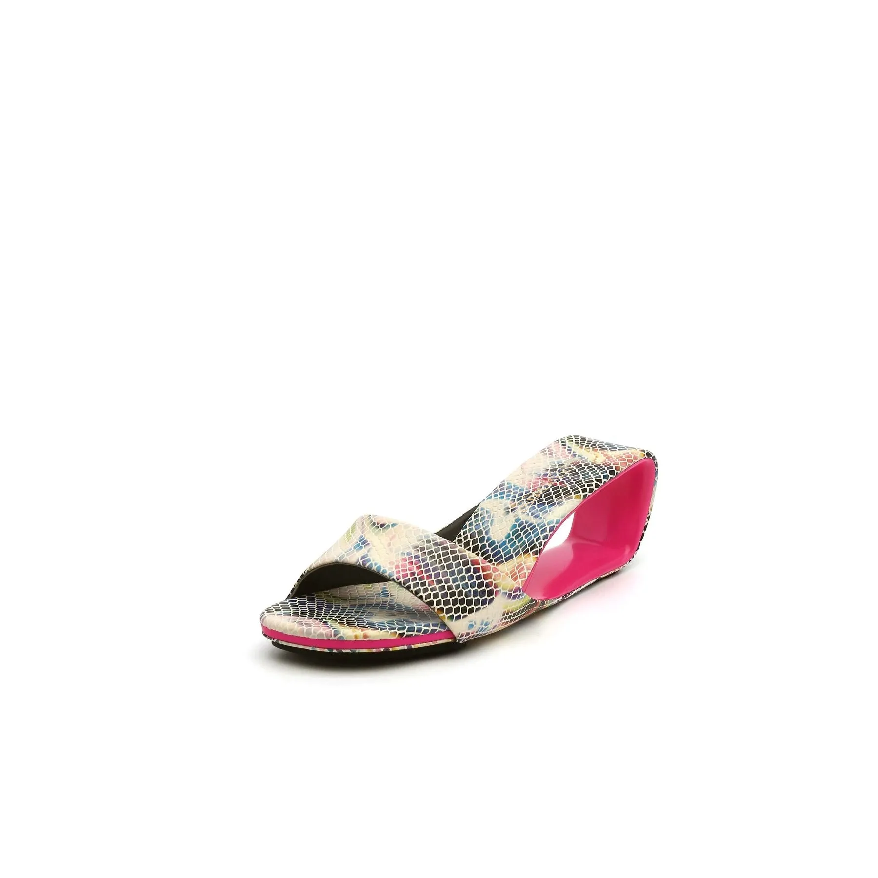 Hollow Wedge Slip-On Sandals