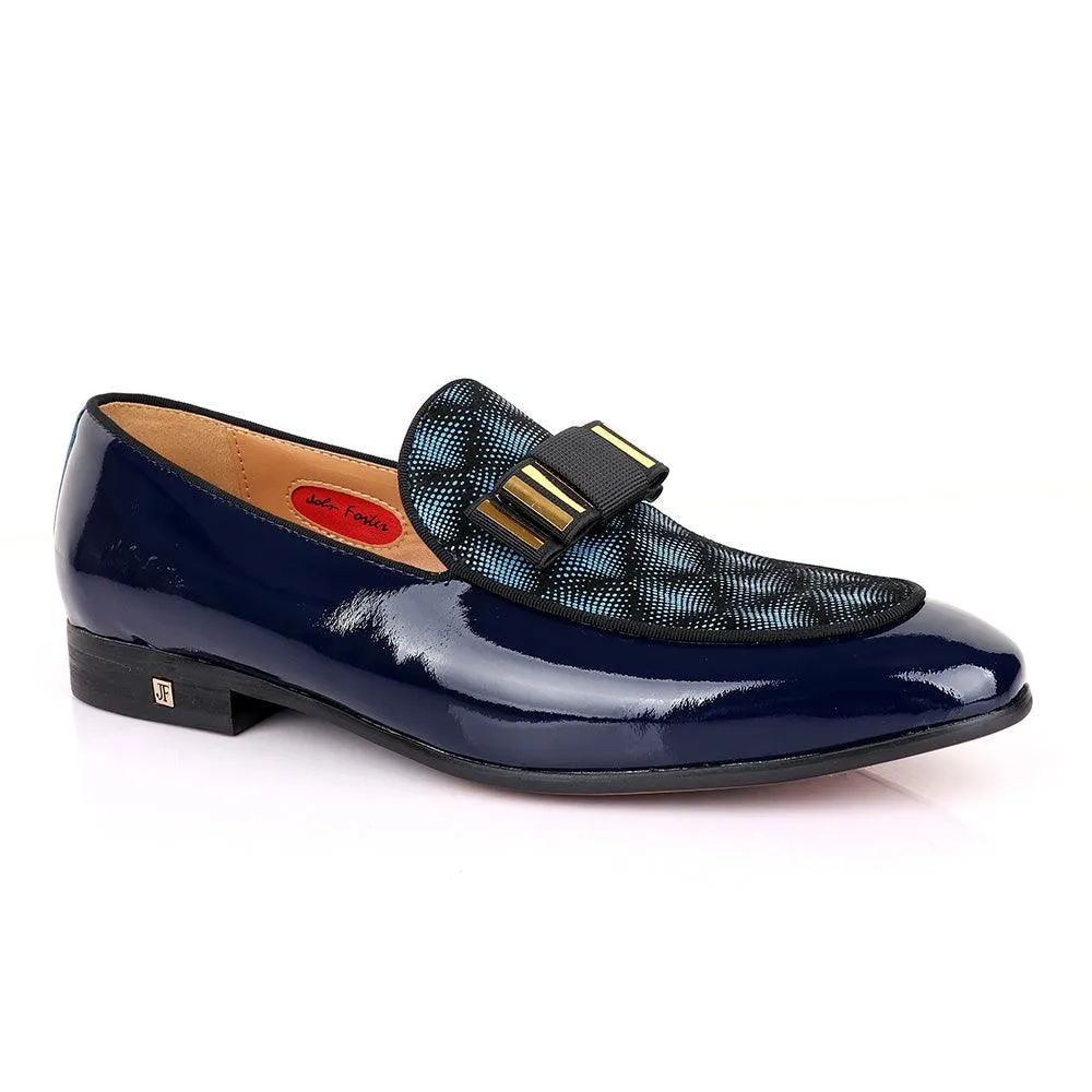 John Foster Glossy Blue Leather Shoe