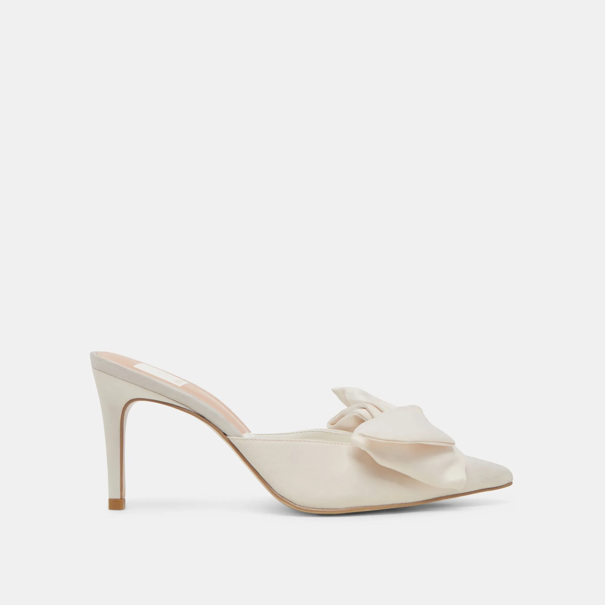 KAYLI HEELS WHITE SATIN