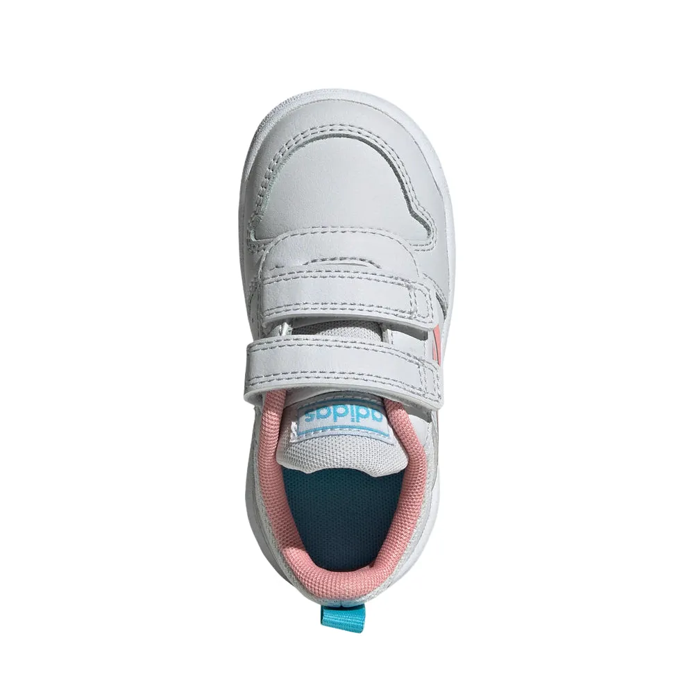 Kids Girls Adidas Tensaur Shoes White/Pink