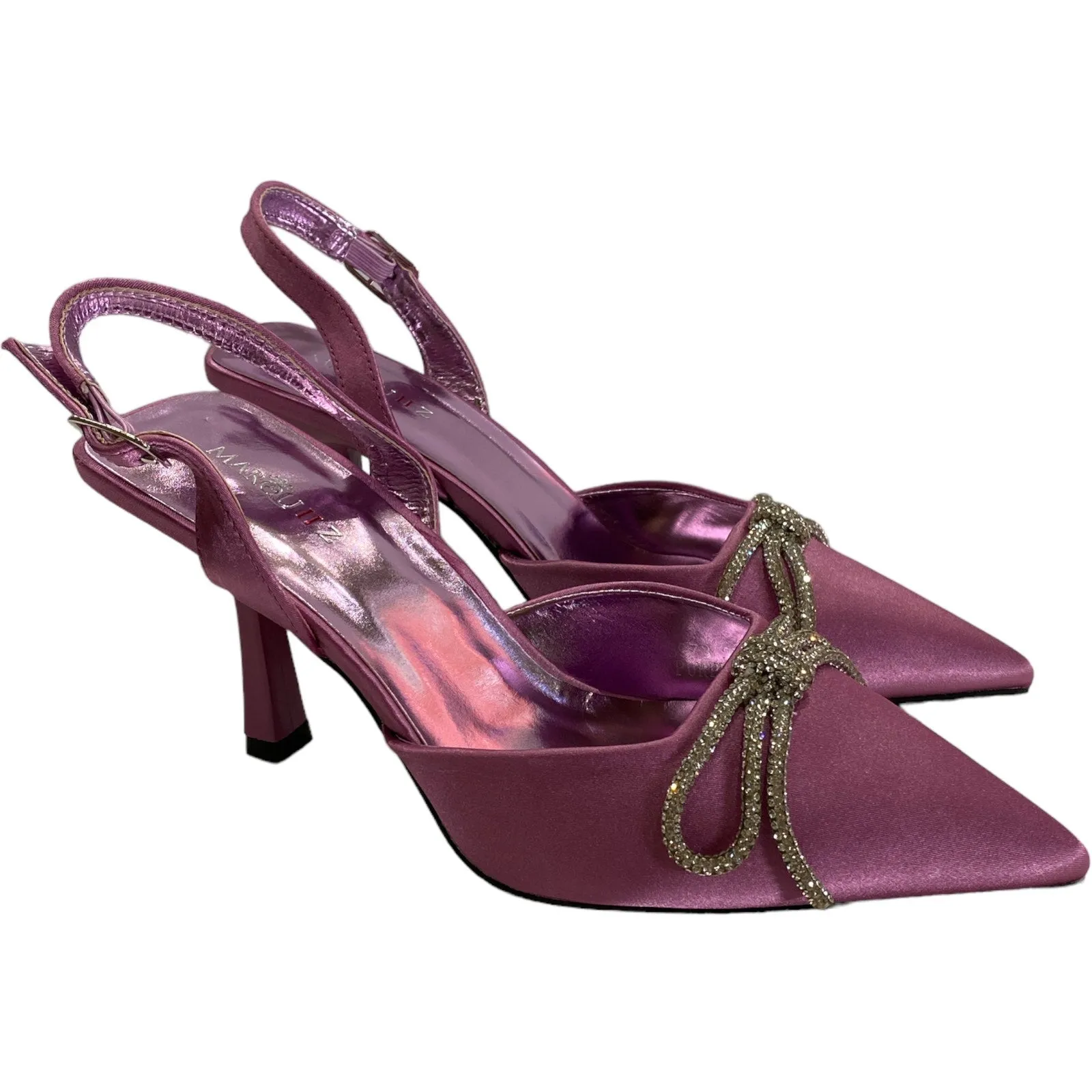 Lilac elegant bow shoes