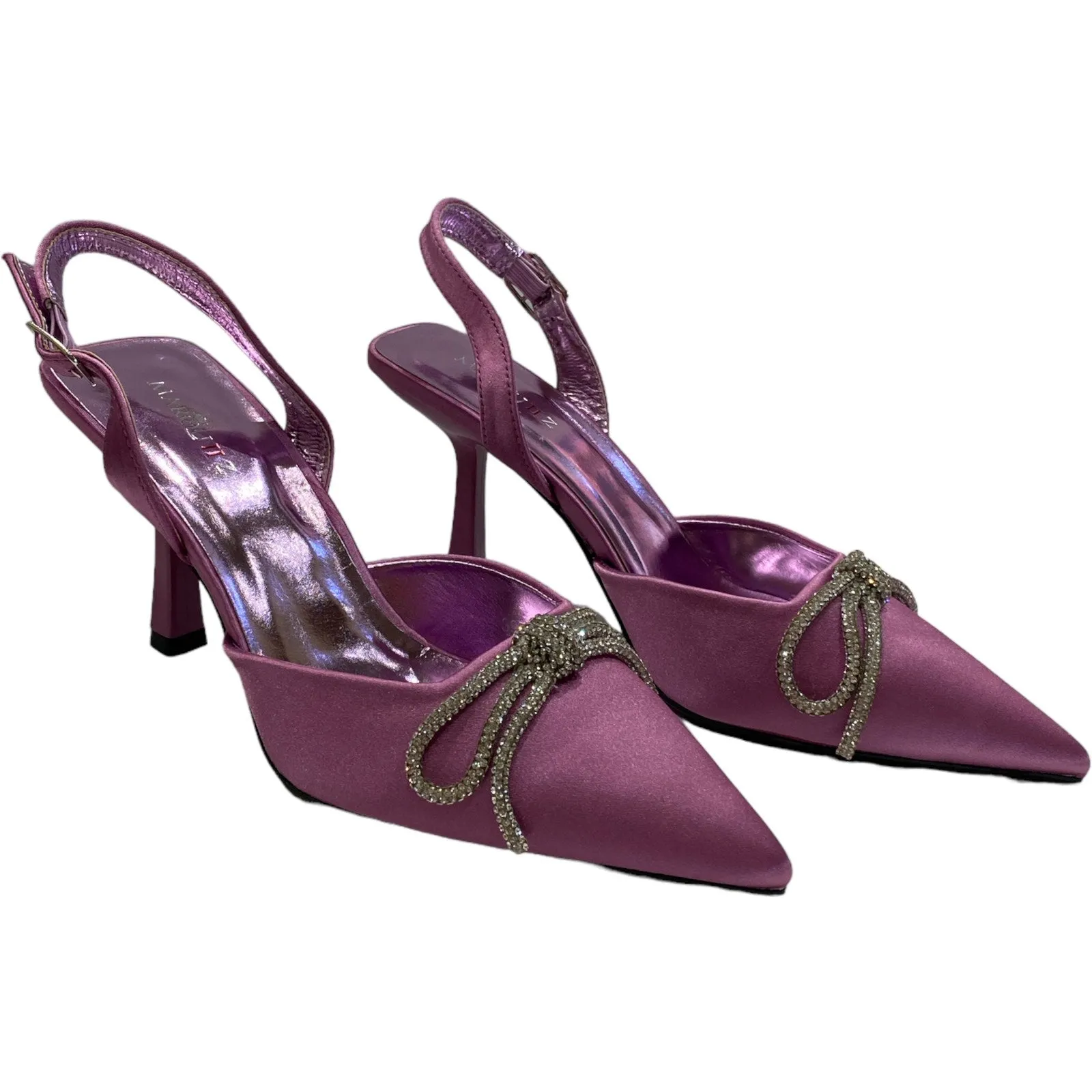 Lilac elegant bow shoes