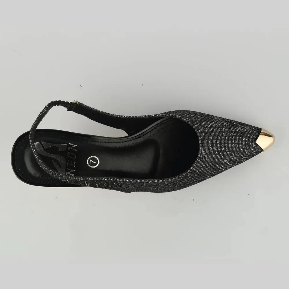 Luminous Spool Heel Black