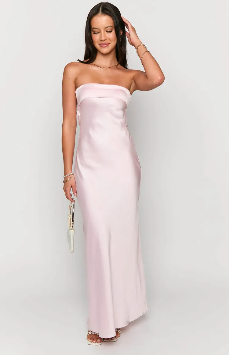 Maiah Light Pink Maxi Dress