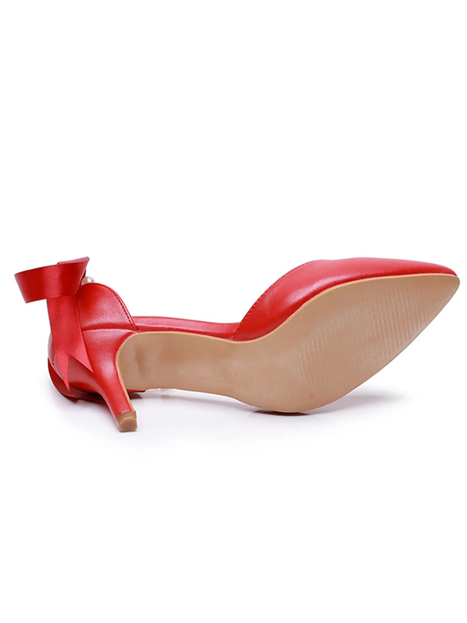 Matte Soft PU Leather Pointed Toe High Heels