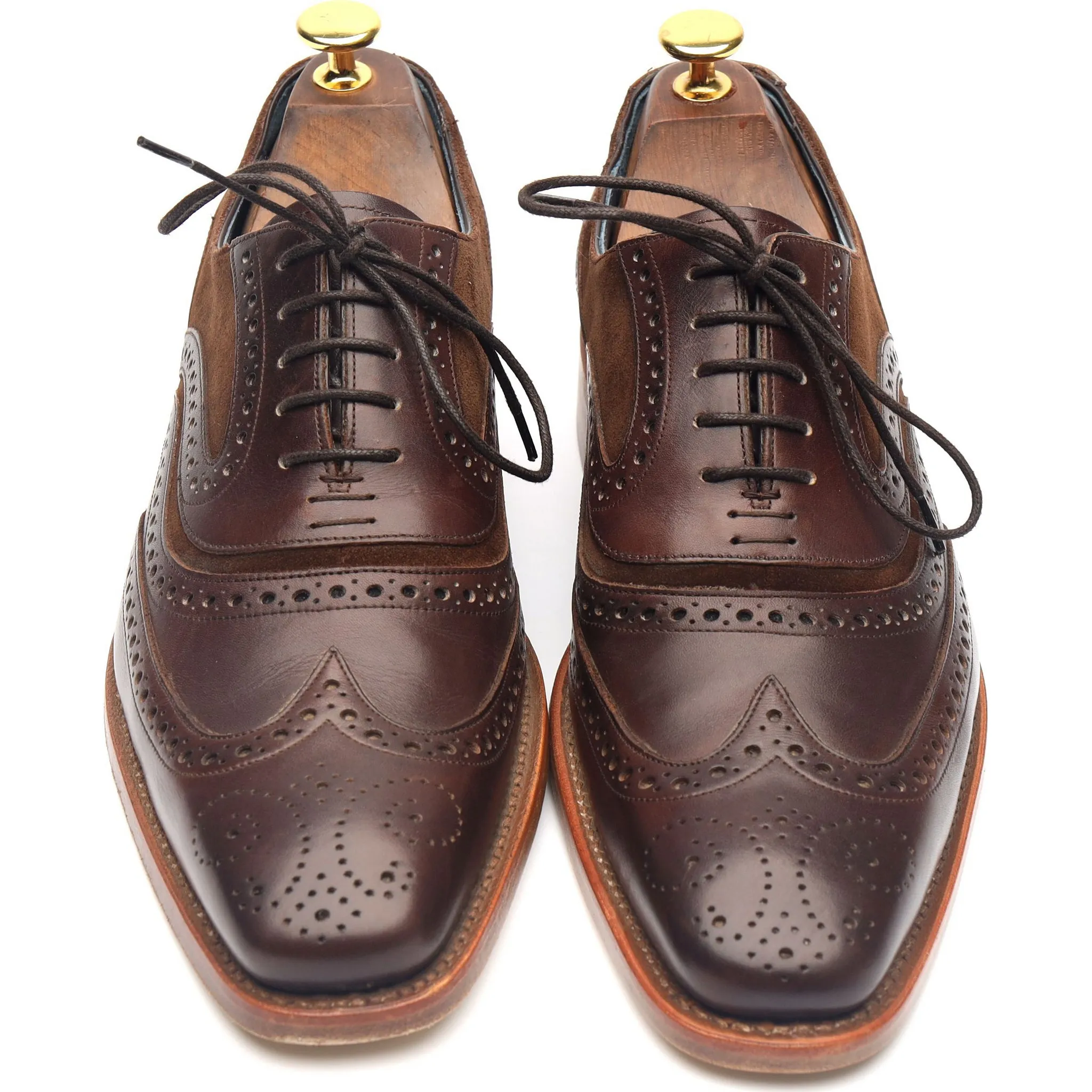 'McClean' Brown Leather Brogues UK 7 F