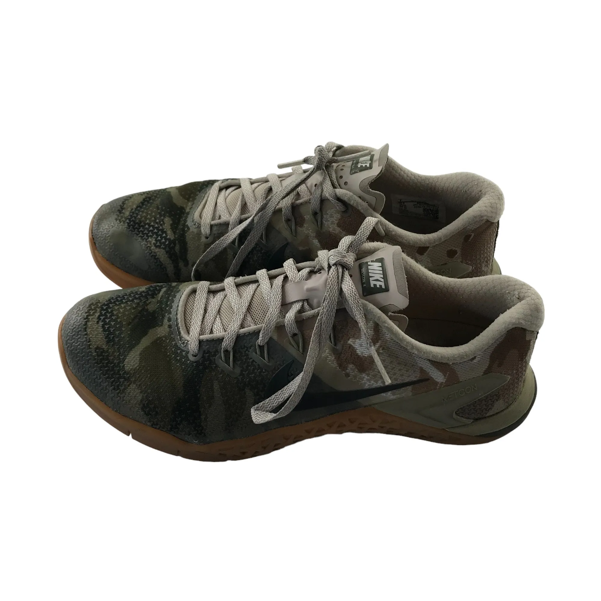 Nike Metcon 4 trainers shoe size UK 6 Khaki camouflage pattern