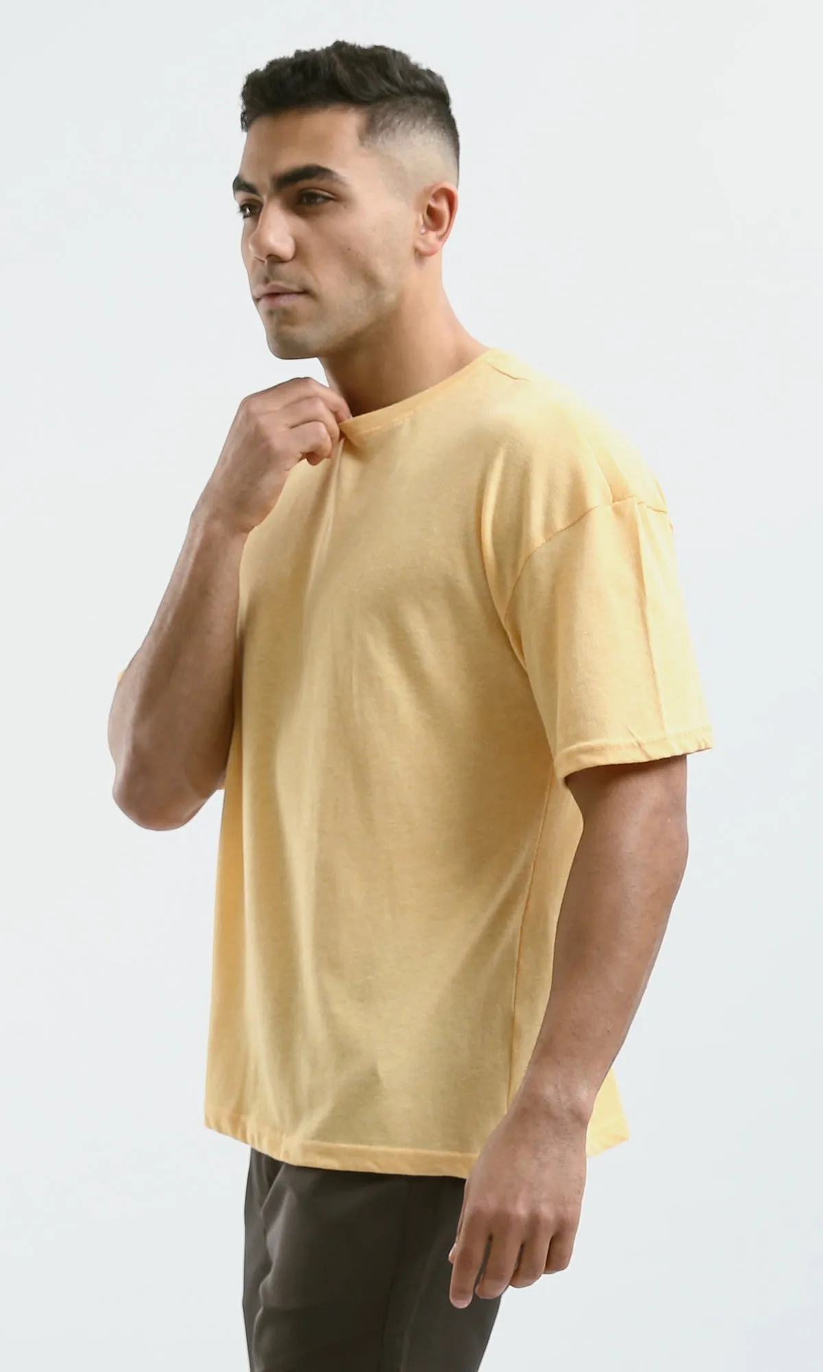 O188729 Lightweight Heather Light Yellow Summer Tee