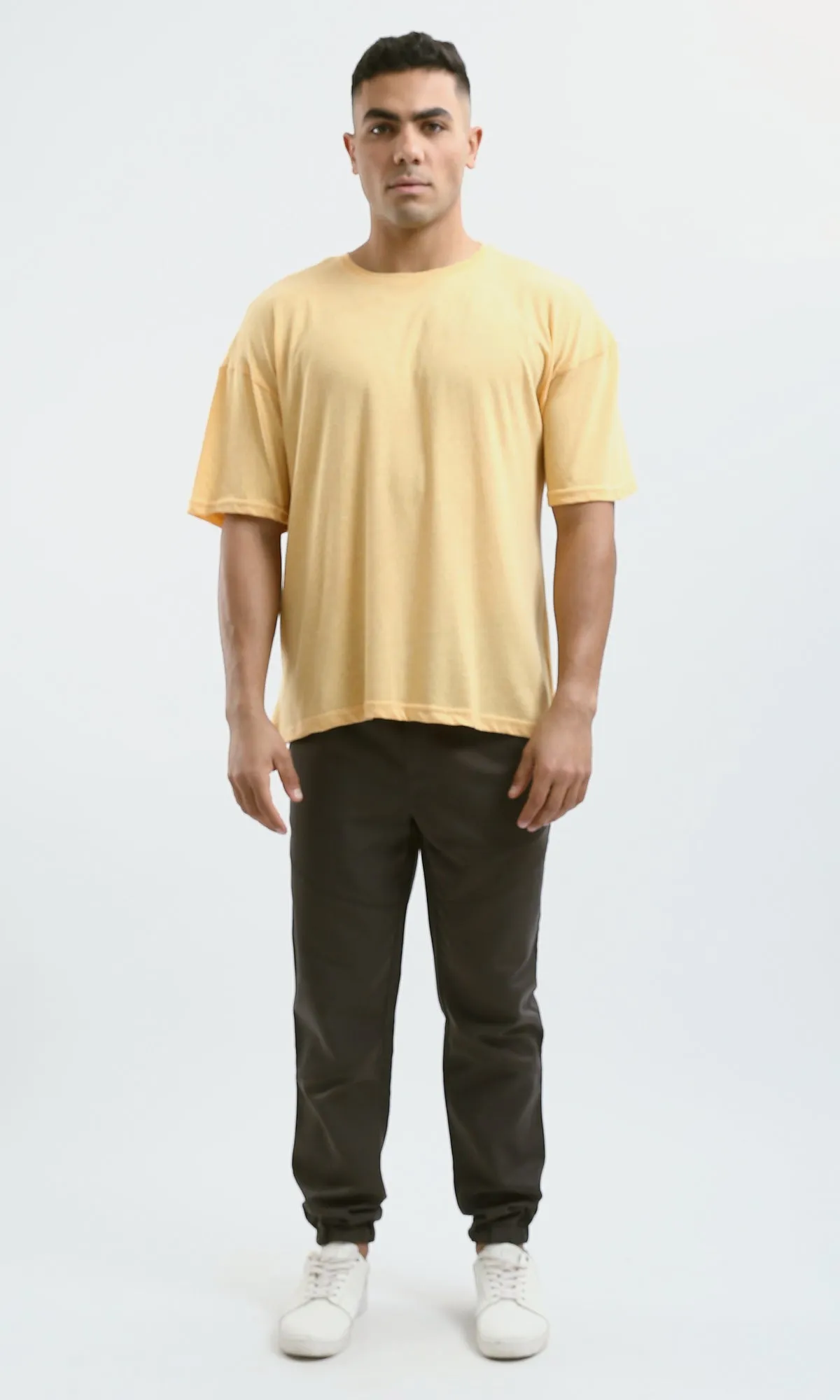 O188729 Lightweight Heather Light Yellow Summer Tee