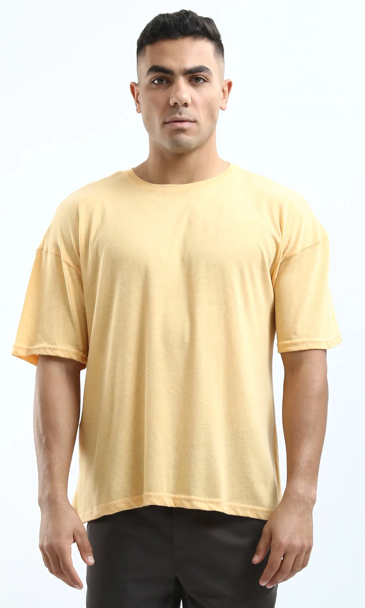 O188729 Lightweight Heather Light Yellow Summer Tee