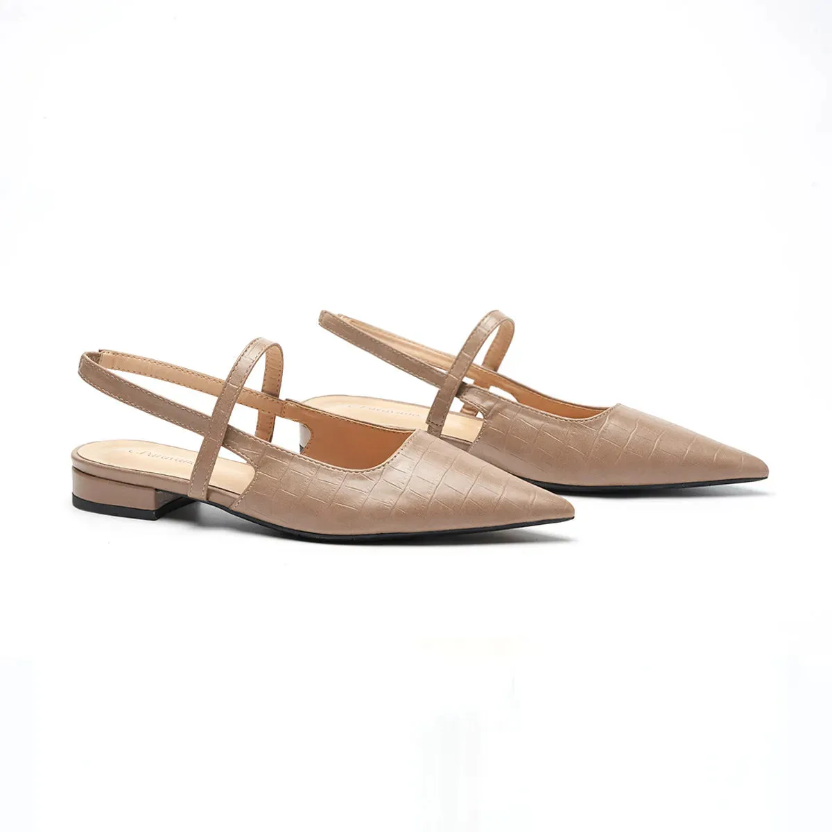 Pointed Toe Slingback Flats (Freya)