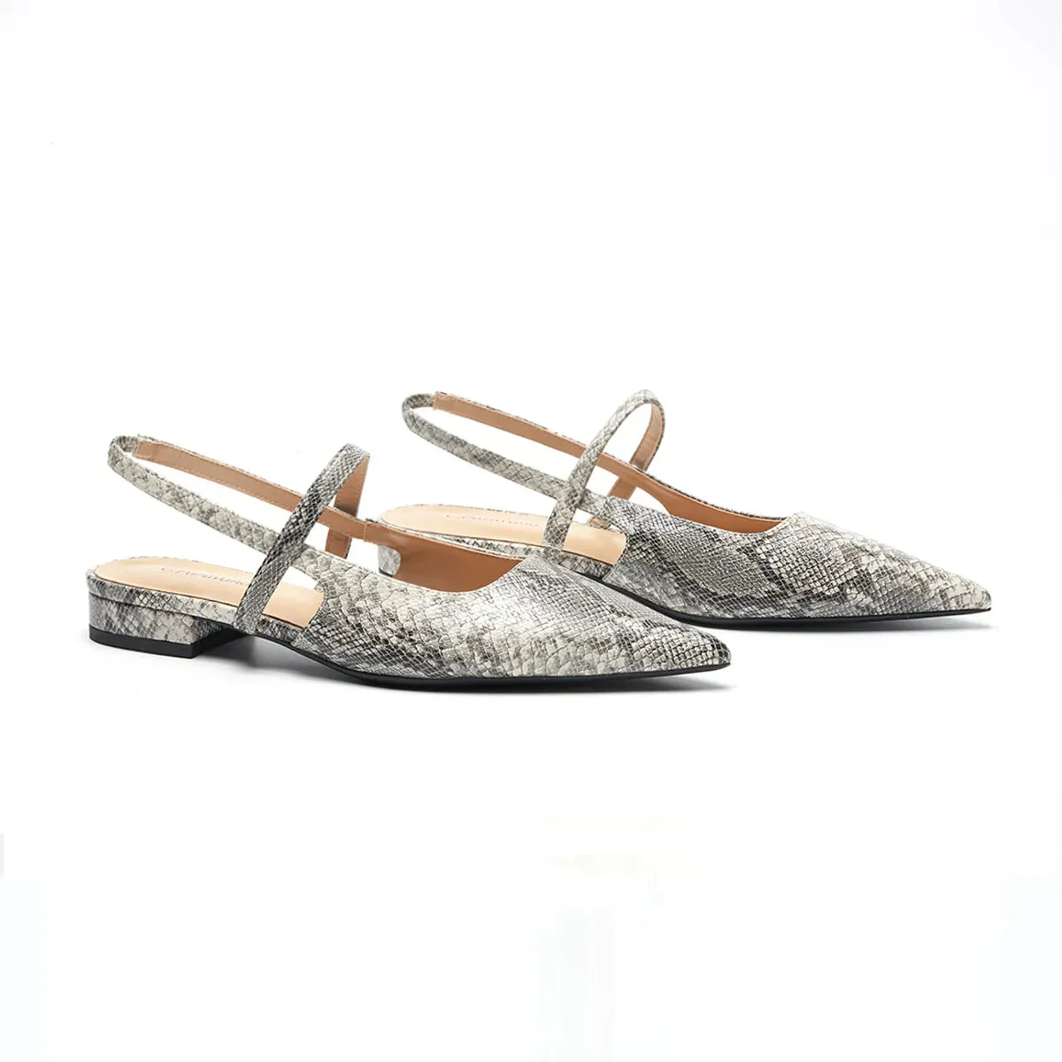 Pointed Toe Slingback Flats (Freya)