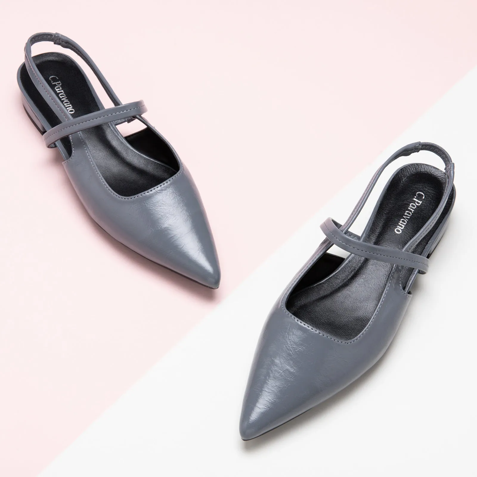 Pointed Toe Slingback Flats (Freya)