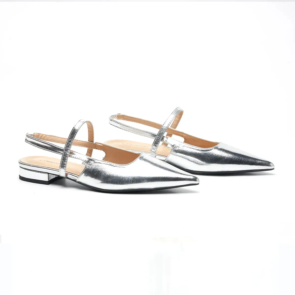 Pointed Toe Slingback Flats (Freya)